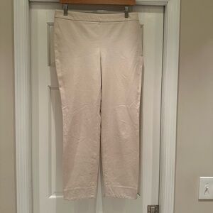 Talbots Cream Chatham Ankle Pants
